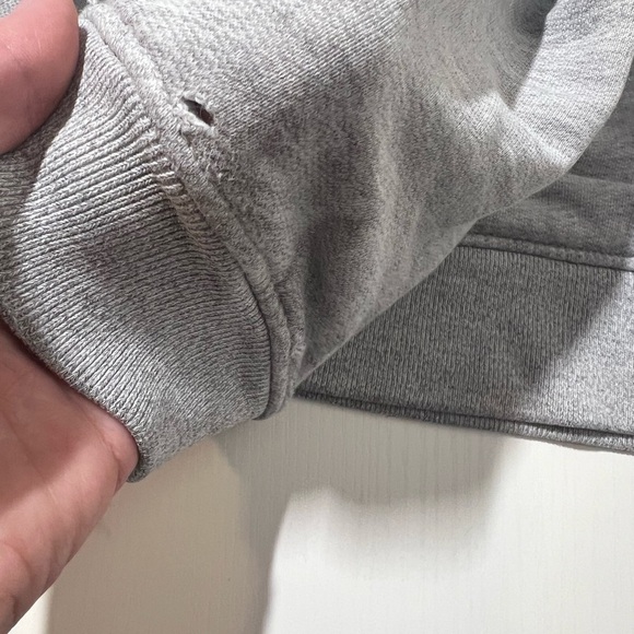 Agolde Gray Crew Neck Sweater Classic Fine Knit - Picture 7 of 10